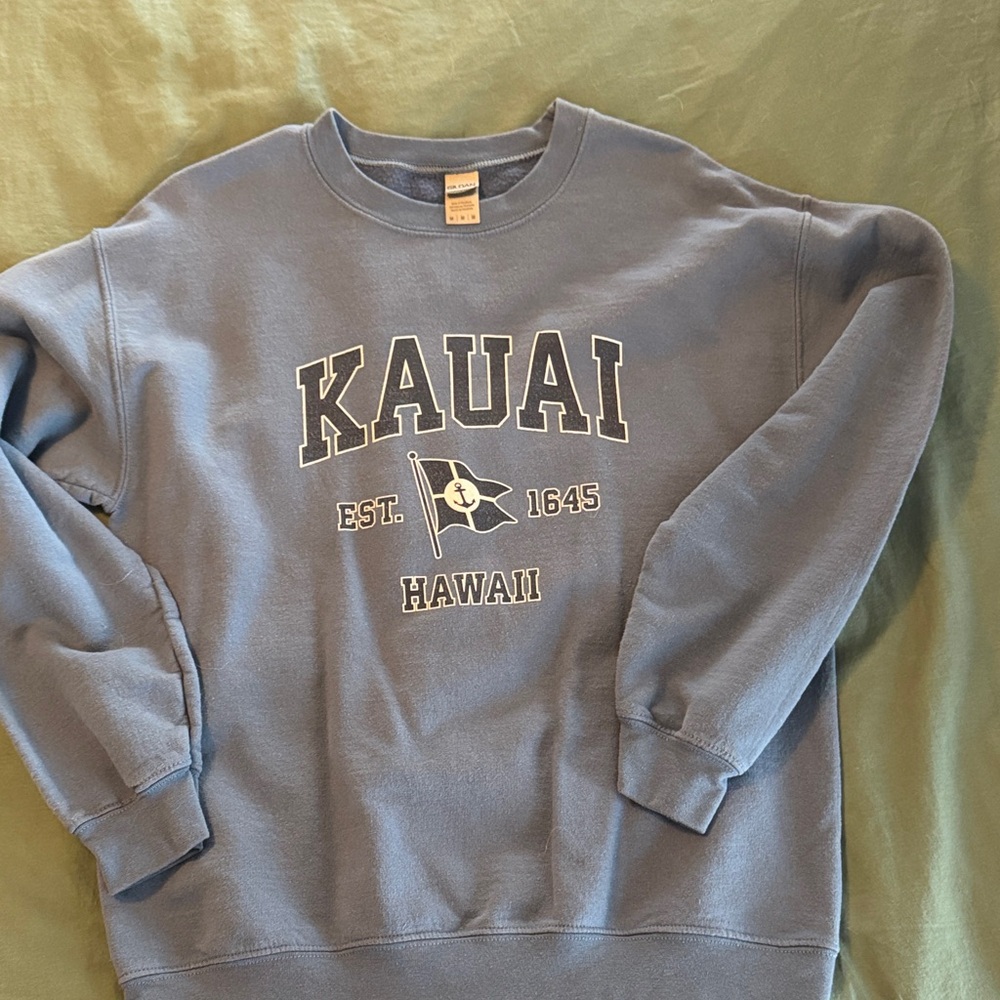 Kauai Hawaii Crewneck Sweatshirt - Blue